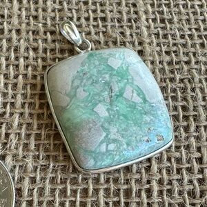 Variscite and Sterling Silver Pendant